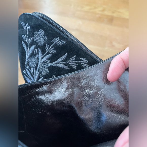 VINTAGE GUCCI Black Suede boots SIZE 39 C - Picture 6 of 6